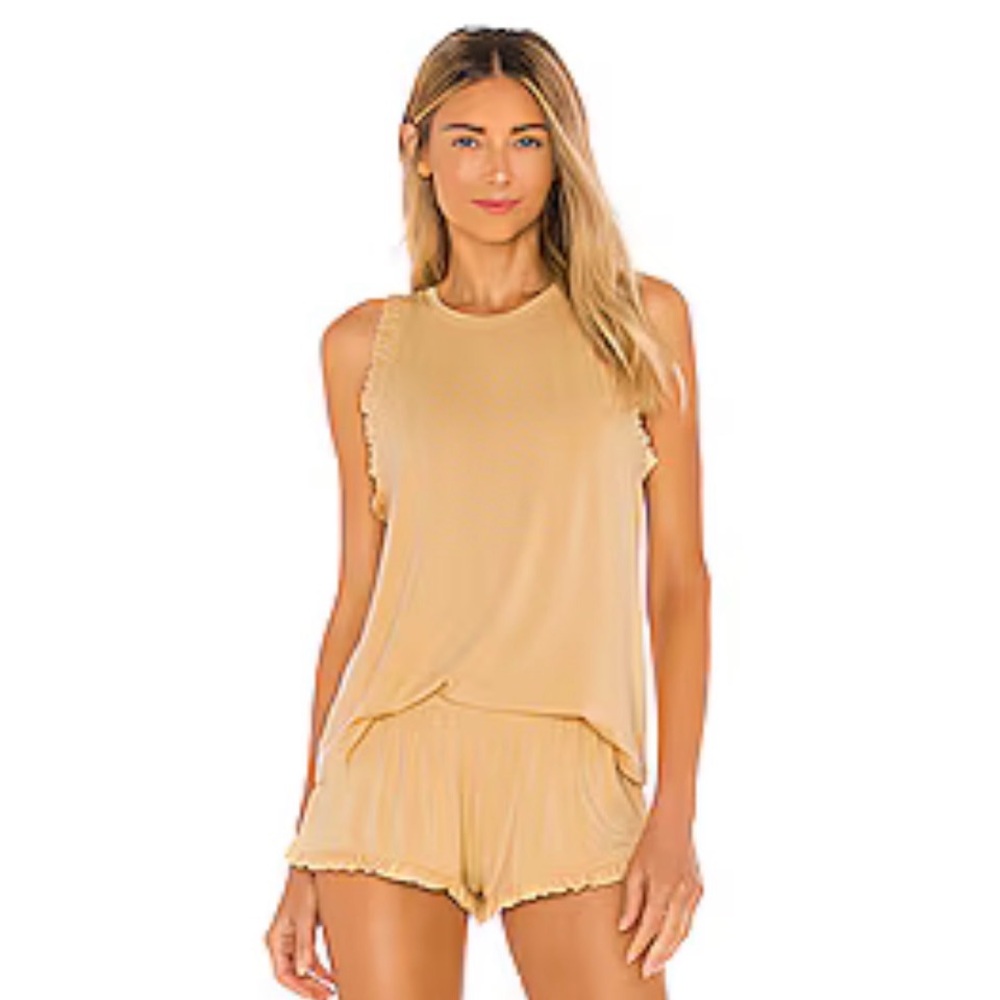 eberjey Ruthie Caravan PJ Set, Ochre XS